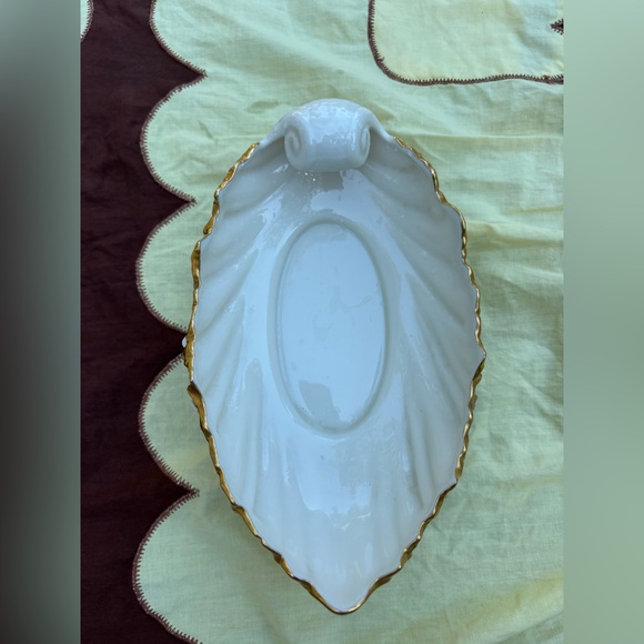 Vintage Lenox Gold and Cream Serveware Bowl - Picture 5 of 5